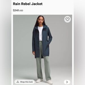 Lululemon Rain Rebel Women's Jacket - True Navy Purchased